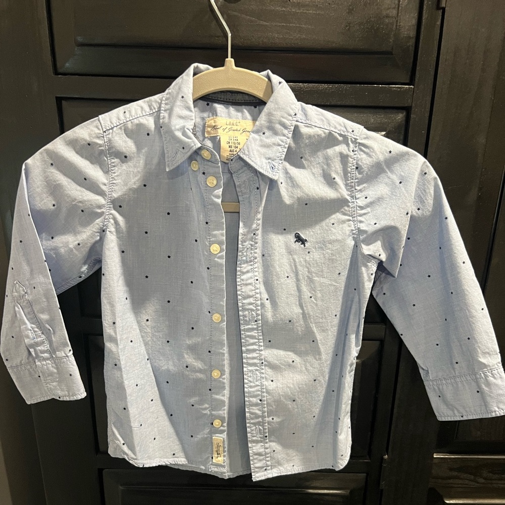 L.O.G.G. 3/4t button down shirt